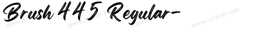 Brush 445 Regular字体转换